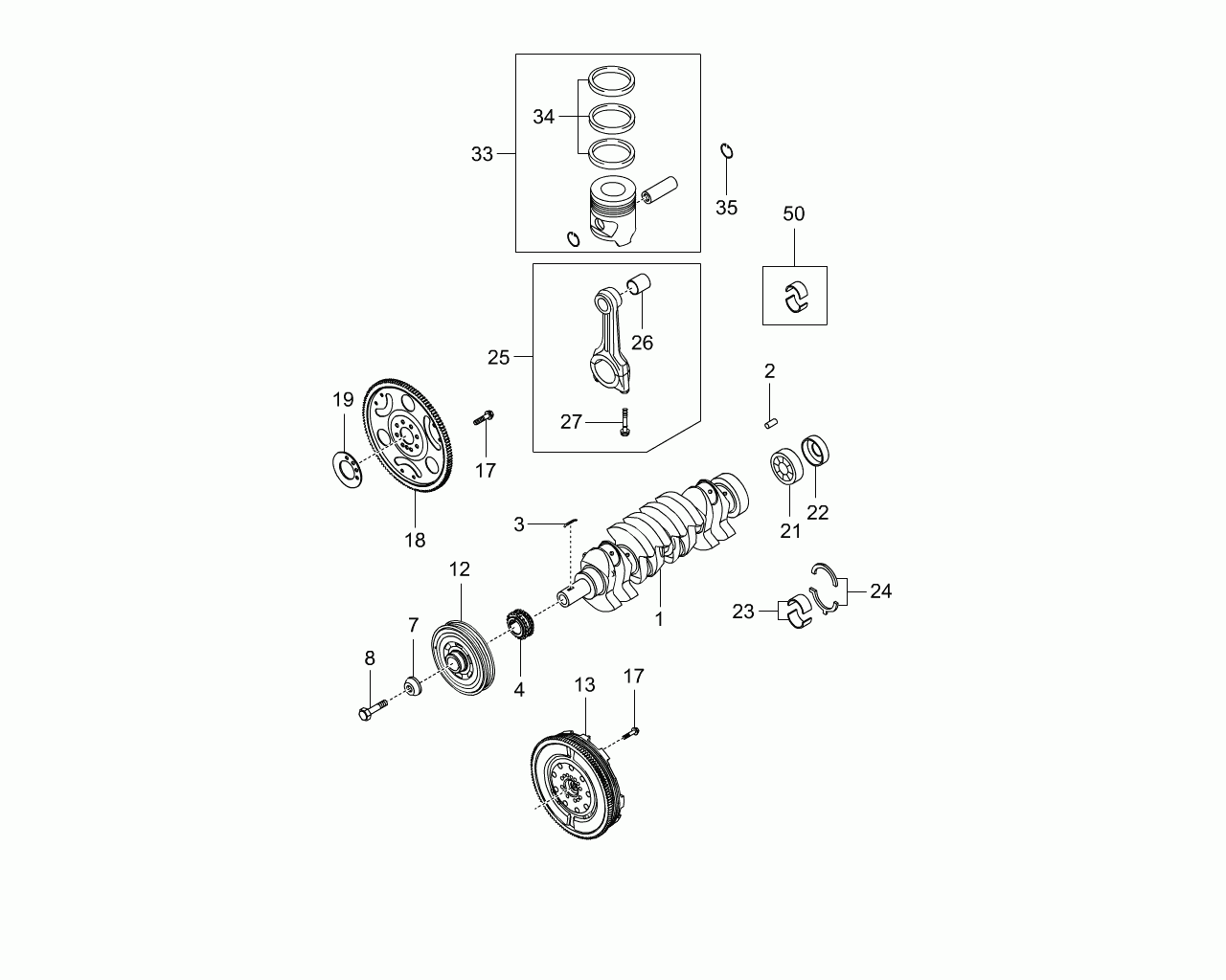 Ssangyong 6649900101 - Болт, шестерня - колінчастий вал autozip.com.ua