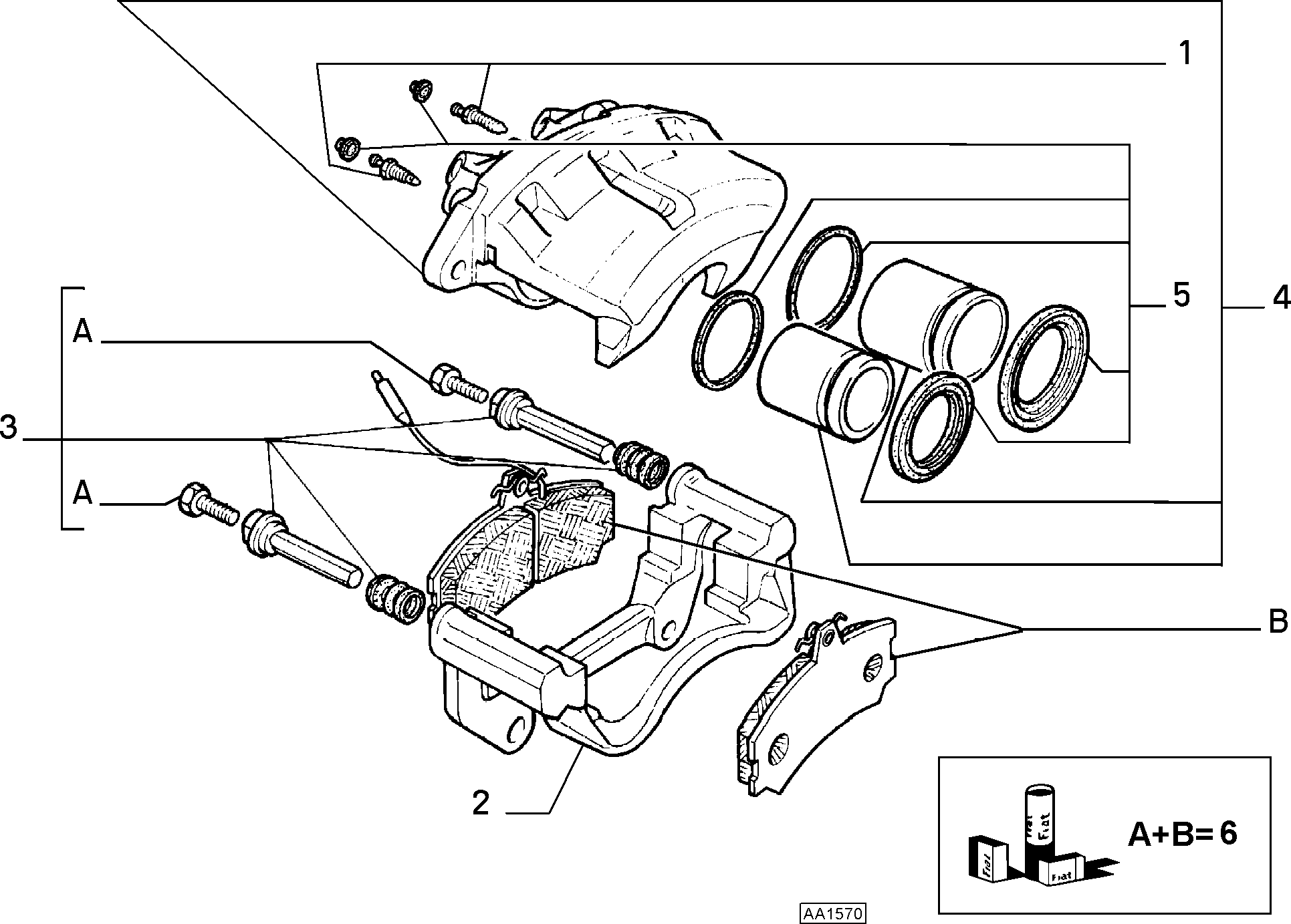 FIAT 9945070 - Гальмівні колодки, дискові гальма autozip.com.ua