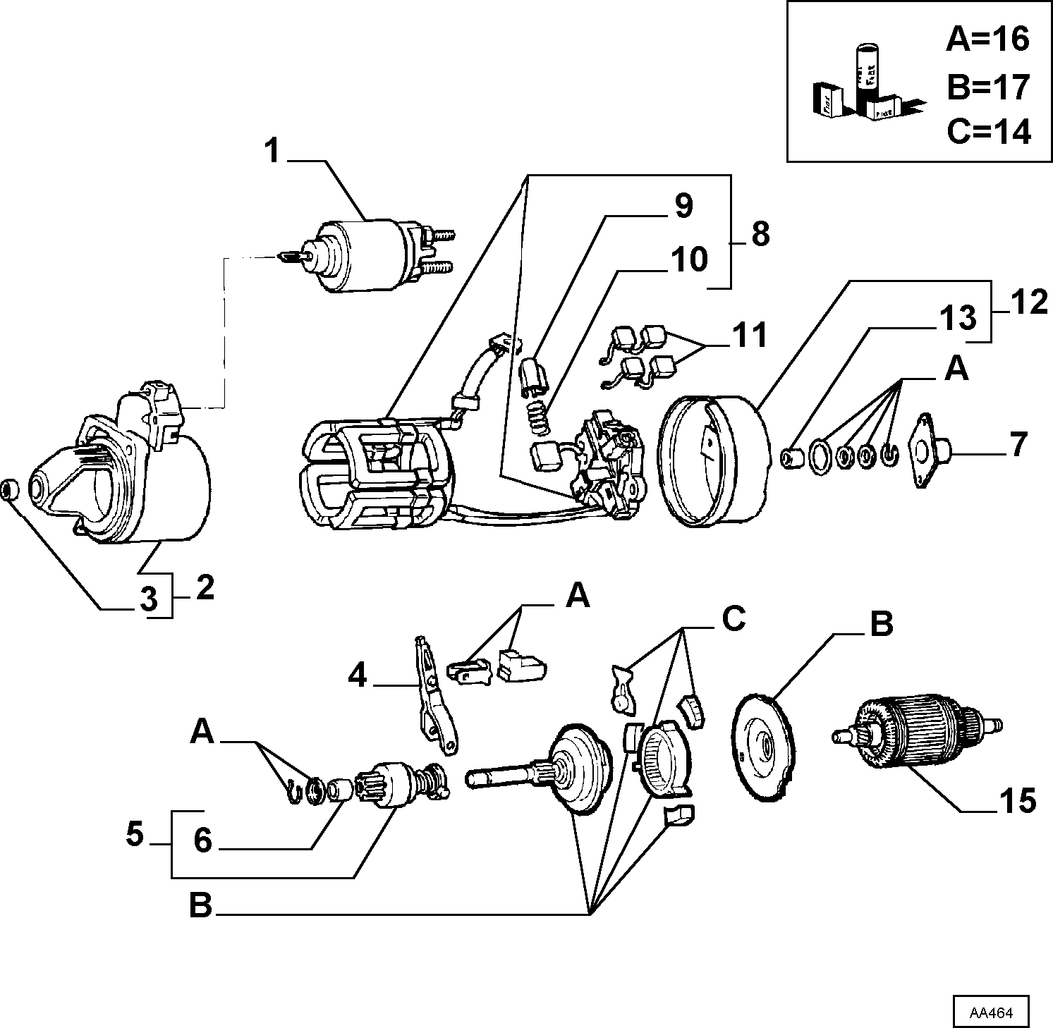 Lancia 9939710 - Провідна шестерня, стартер autozip.com.ua