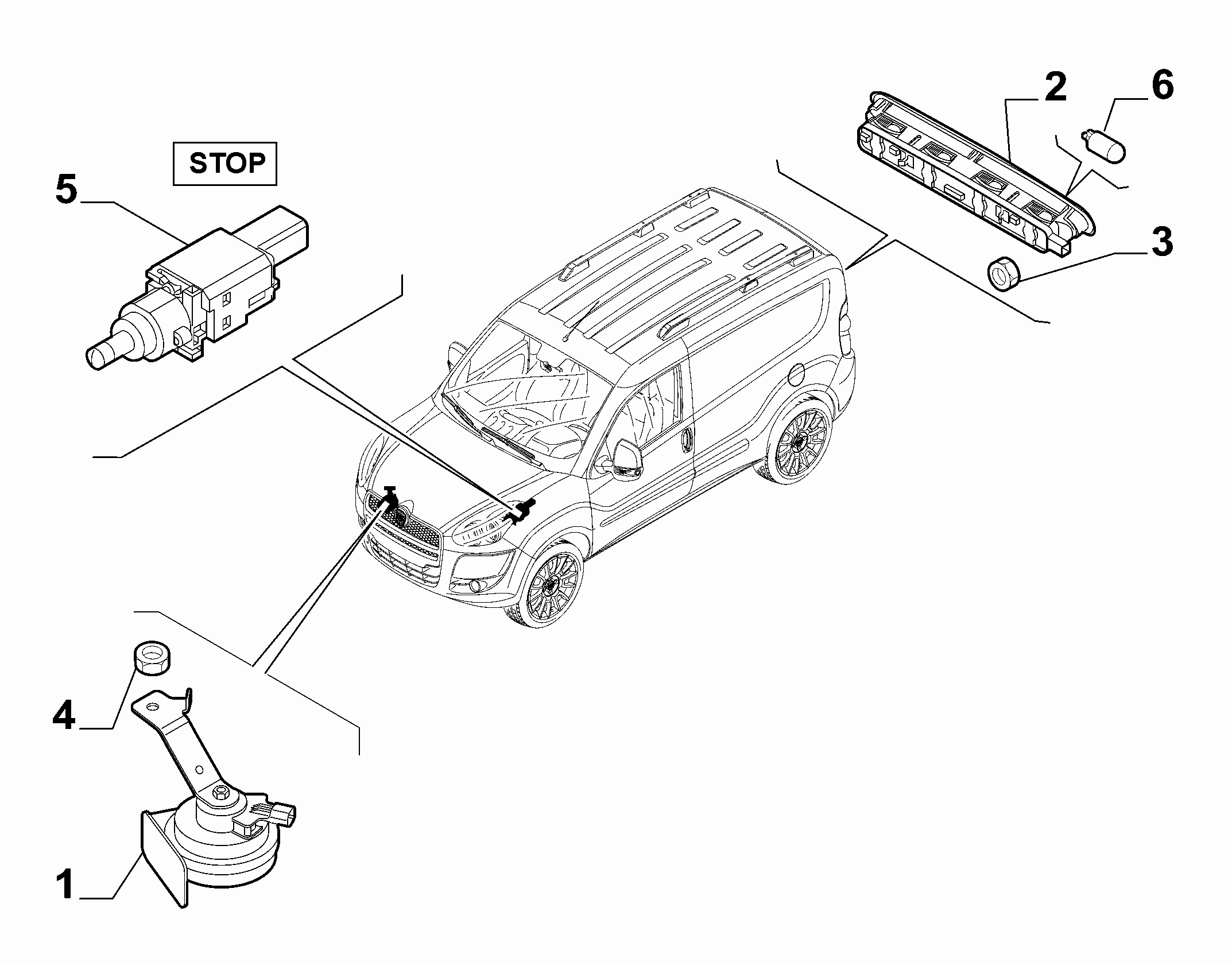 FERRARI 505 1268 1 - Вимикач ліхтаря сигналу гальмування autozip.com.ua