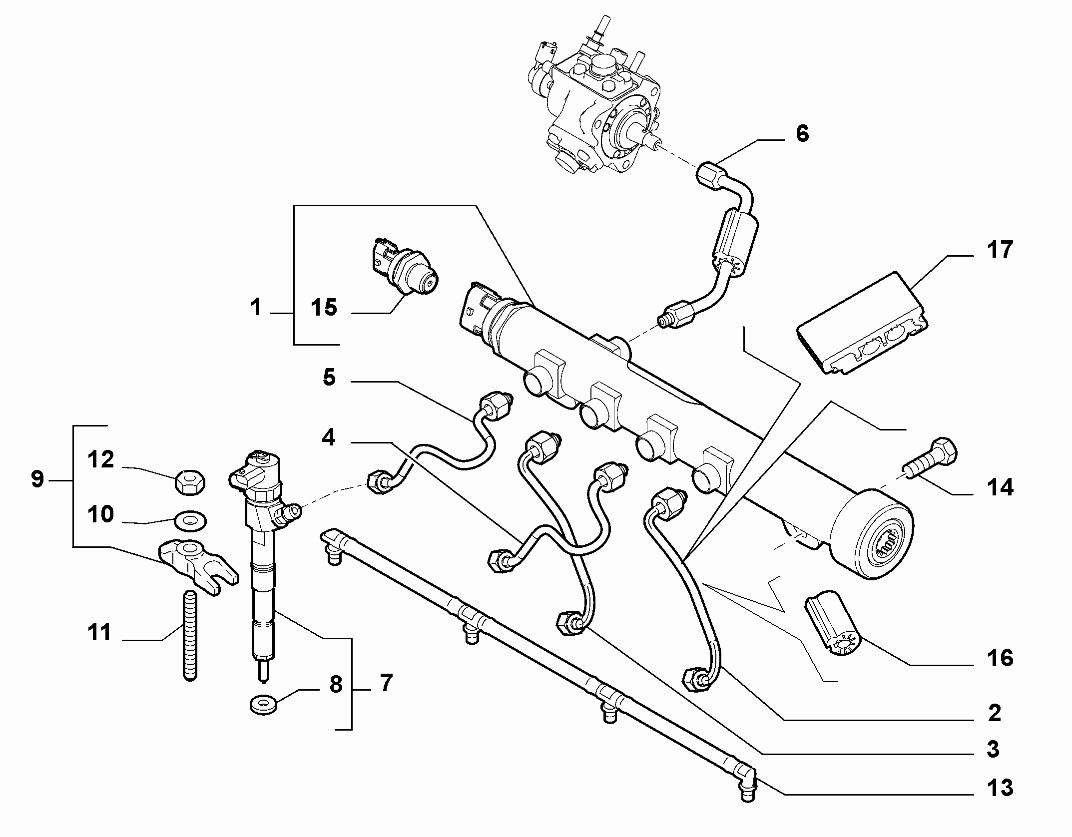 FORD 55221016 - Ремкомплект, розпилювач autozip.com.ua