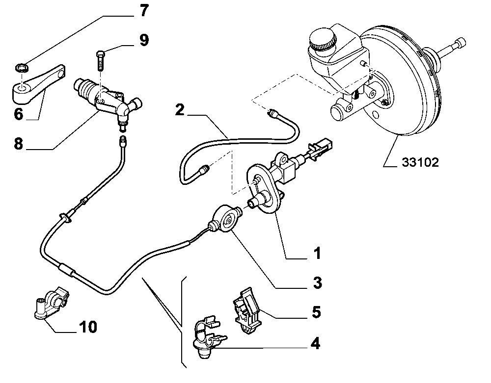 Abarth 55190993 - Головний циліндр, система зчеплення autozip.com.ua