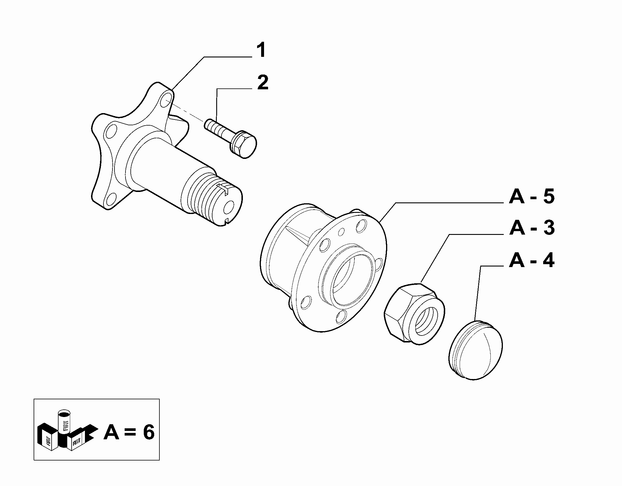 FIAT 51754942 - Комплект підшипника маточини колеса autozip.com.ua