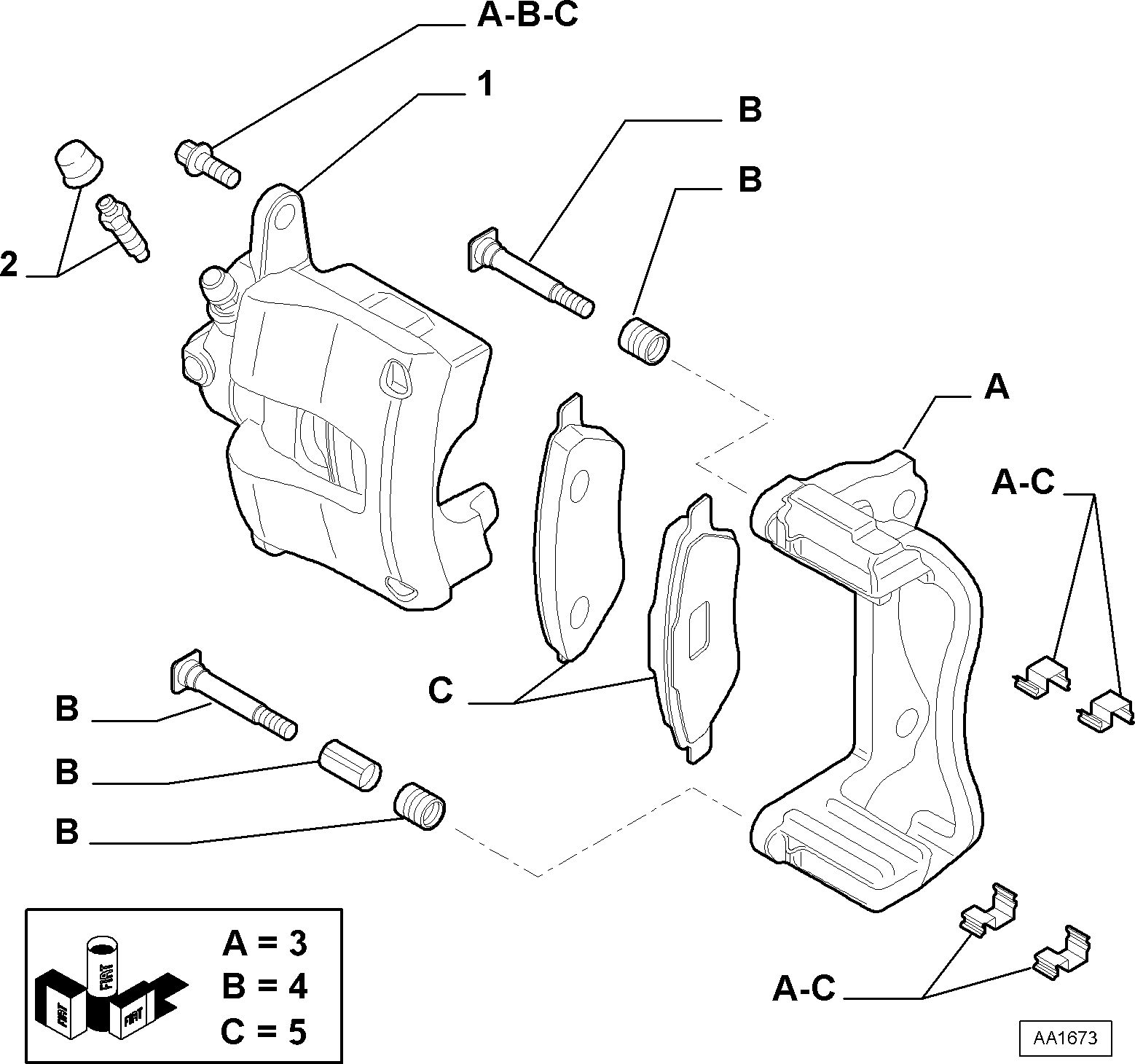 CITROËN/PEUGEOT 77364016 - Гальмівні колодки, дискові гальма autozip.com.ua