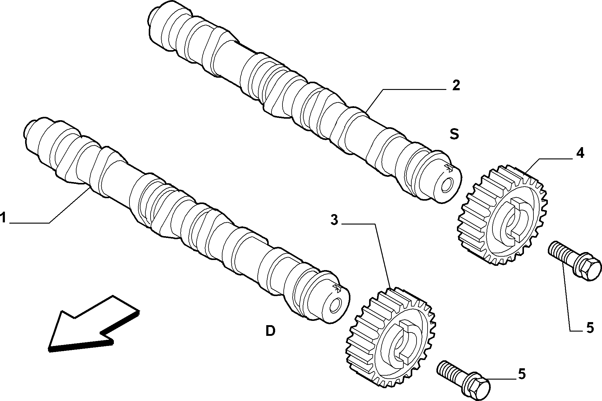 FORD 46823507 - CAMSHAFT RH autozip.com.ua