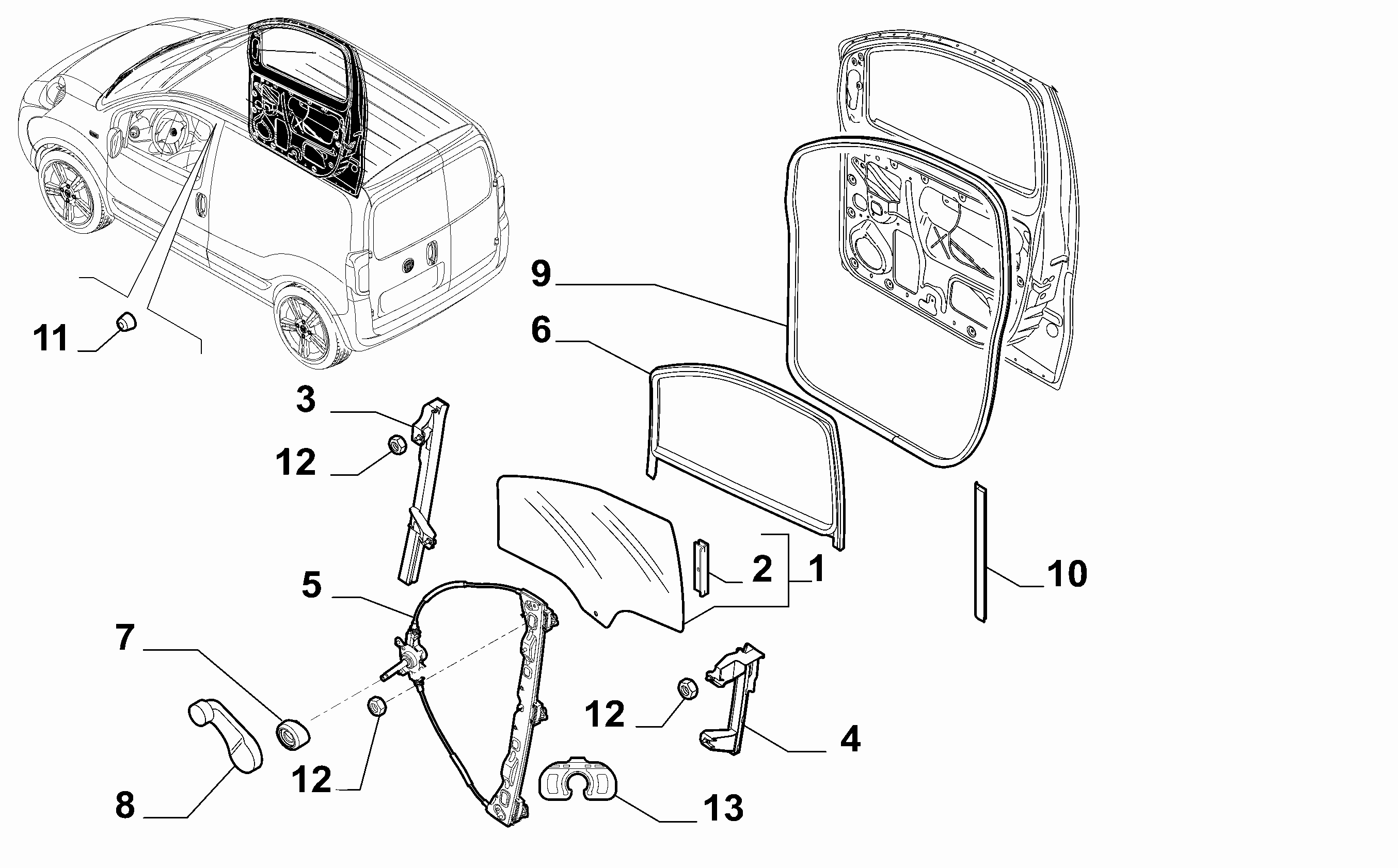 CITROËN/PEUGEOT 1354700080 - Підйомний пристрій для вікон autozip.com.ua