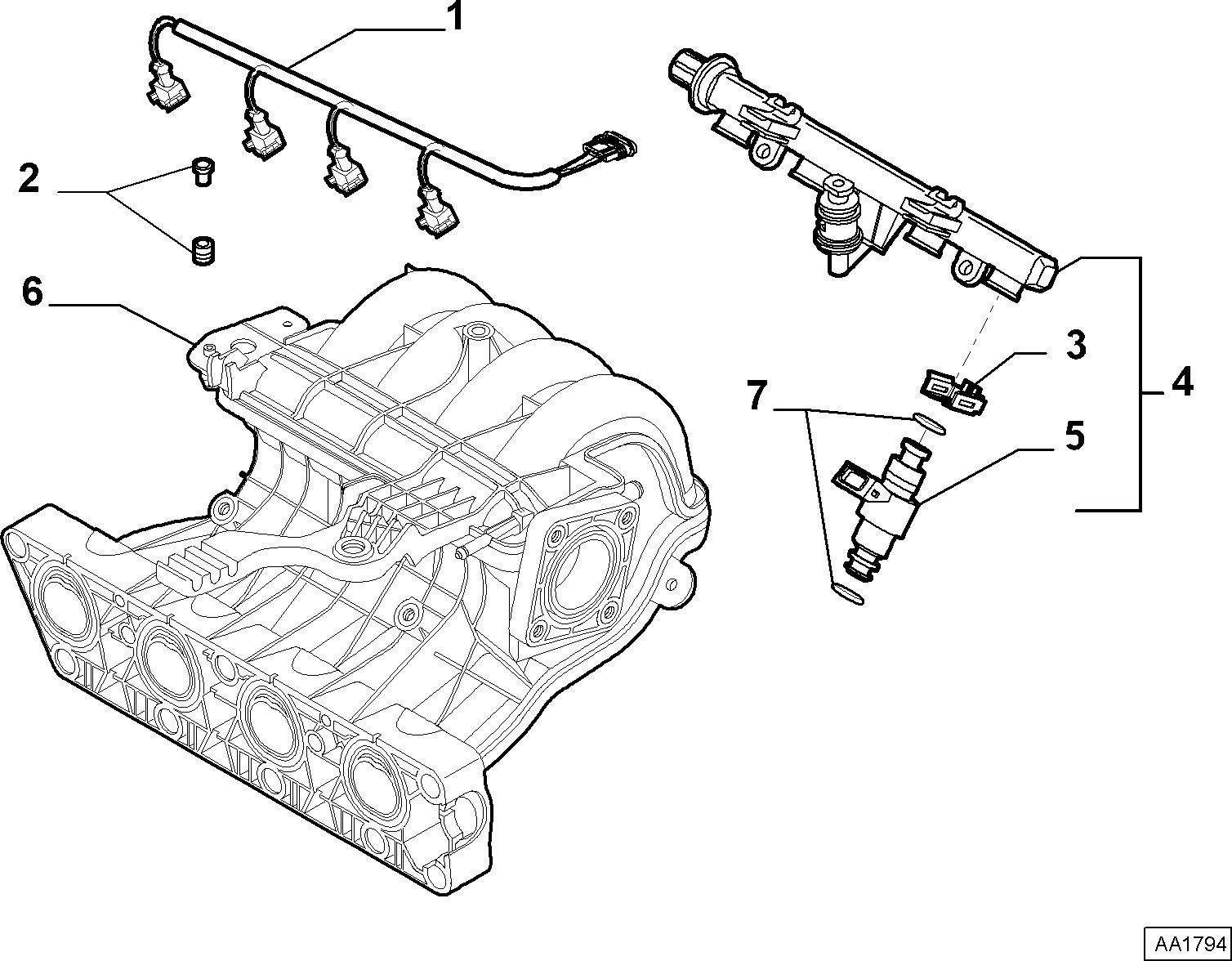 FORD 7083082 - Кільце ущільнювача, клапанна форсунка autozip.com.ua