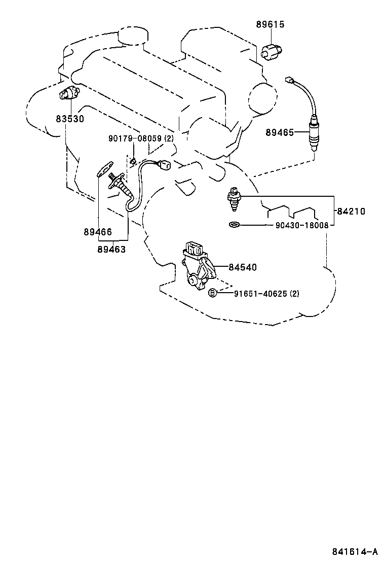 TOYOTA 89463-29055 - Лямбда-зонд, датчик кисню autozip.com.ua