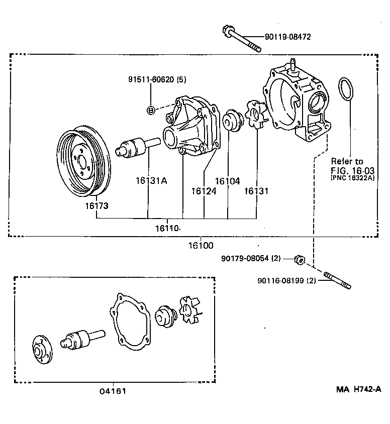 Suzuki 1610019226 - Водяний насос autozip.com.ua