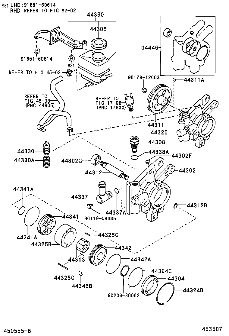 TOYOTA 44320-12241 - Гідравлічний насос, рульове управління, ГУР autozip.com.ua