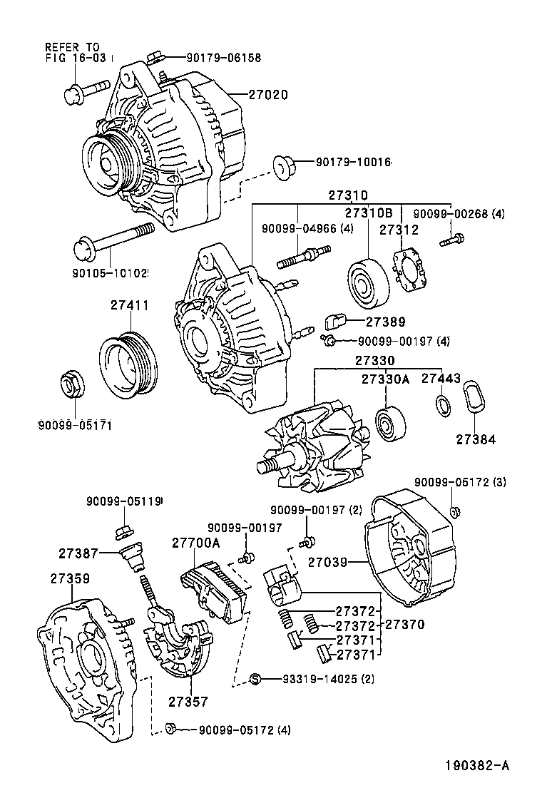 TOYOTA 27700 11070 - Регулятор напруги генератора autozip.com.ua