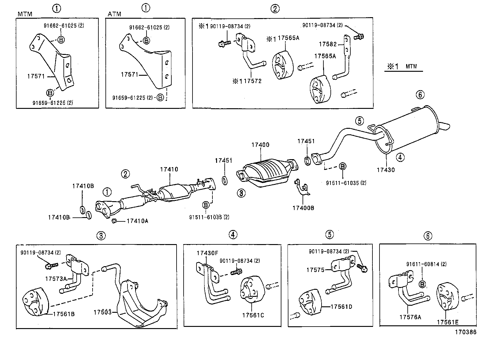 TOYOTA 17565-76030 - Втулка, стабілізатор autozip.com.ua