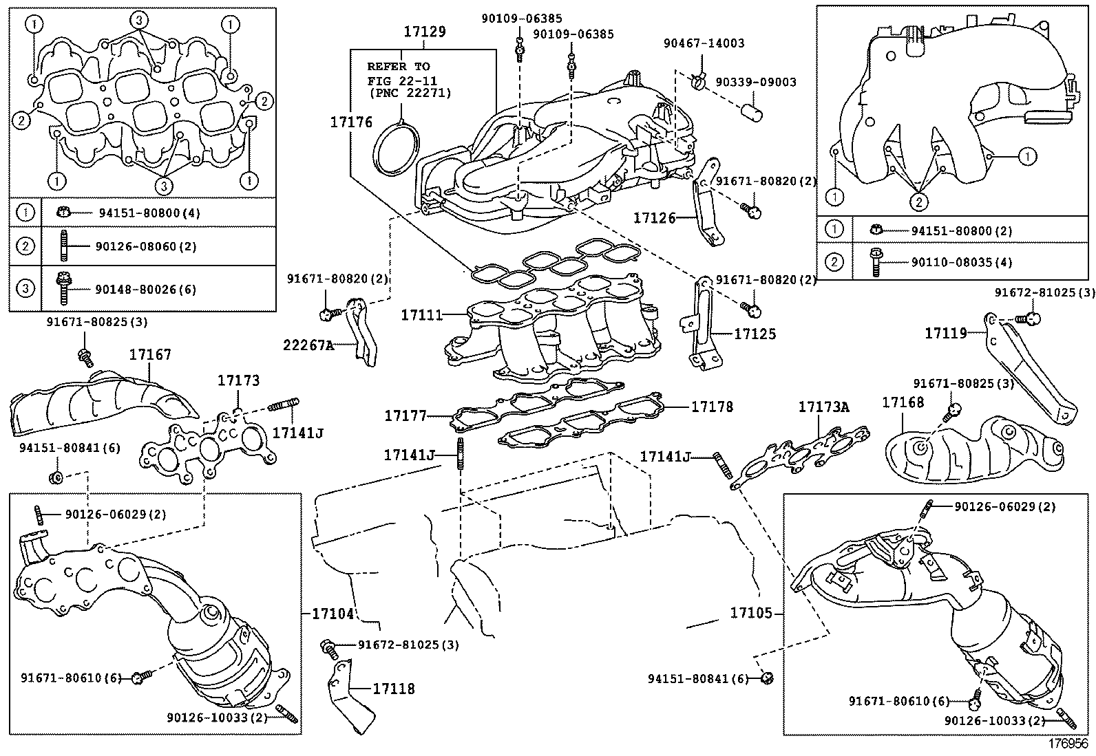 TOYOTA 17173-31050 - Прокладка, випускний колектор autozip.com.ua