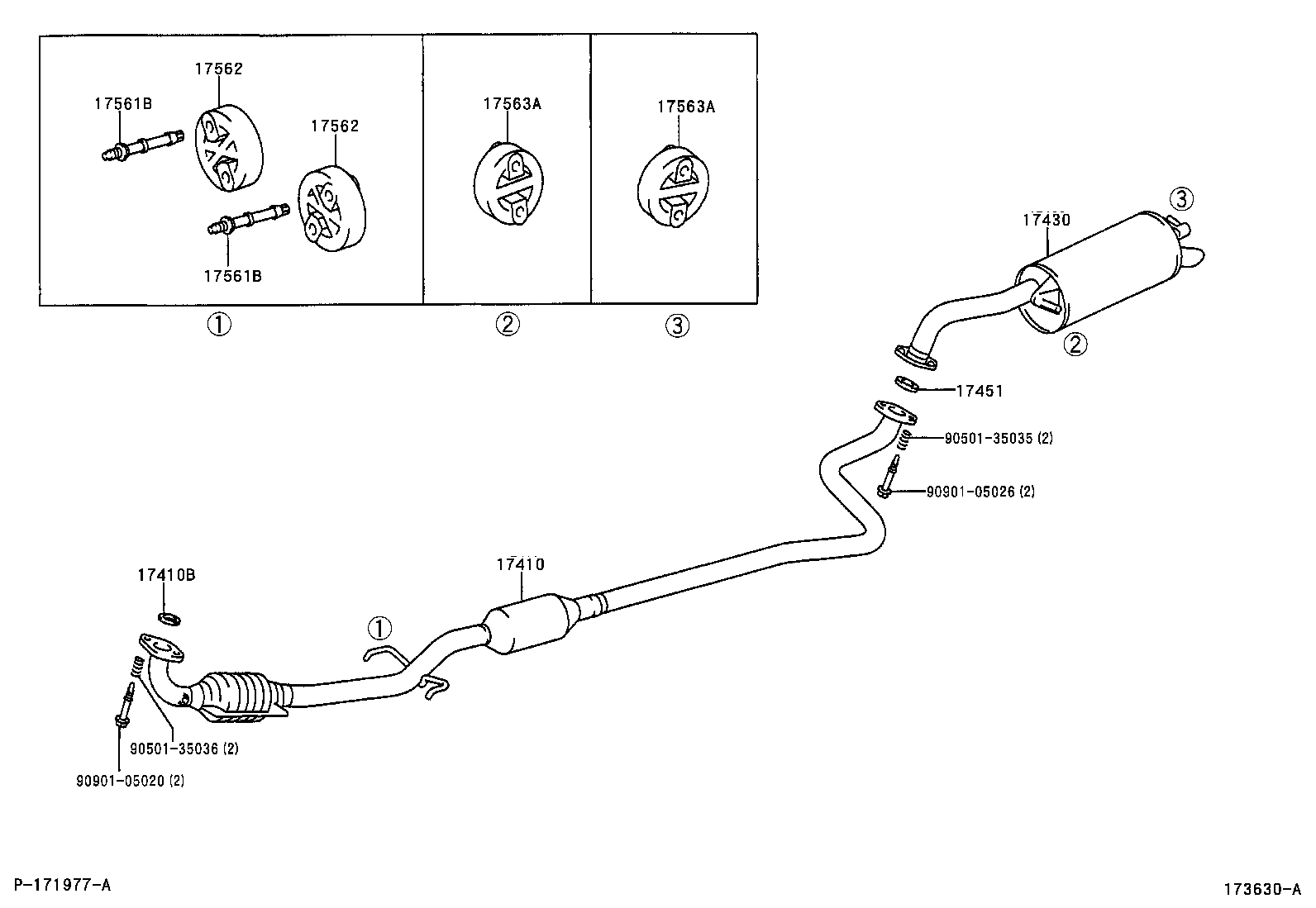 TOYOTA 17562-23040 - Втулка, стабілізатор autozip.com.ua