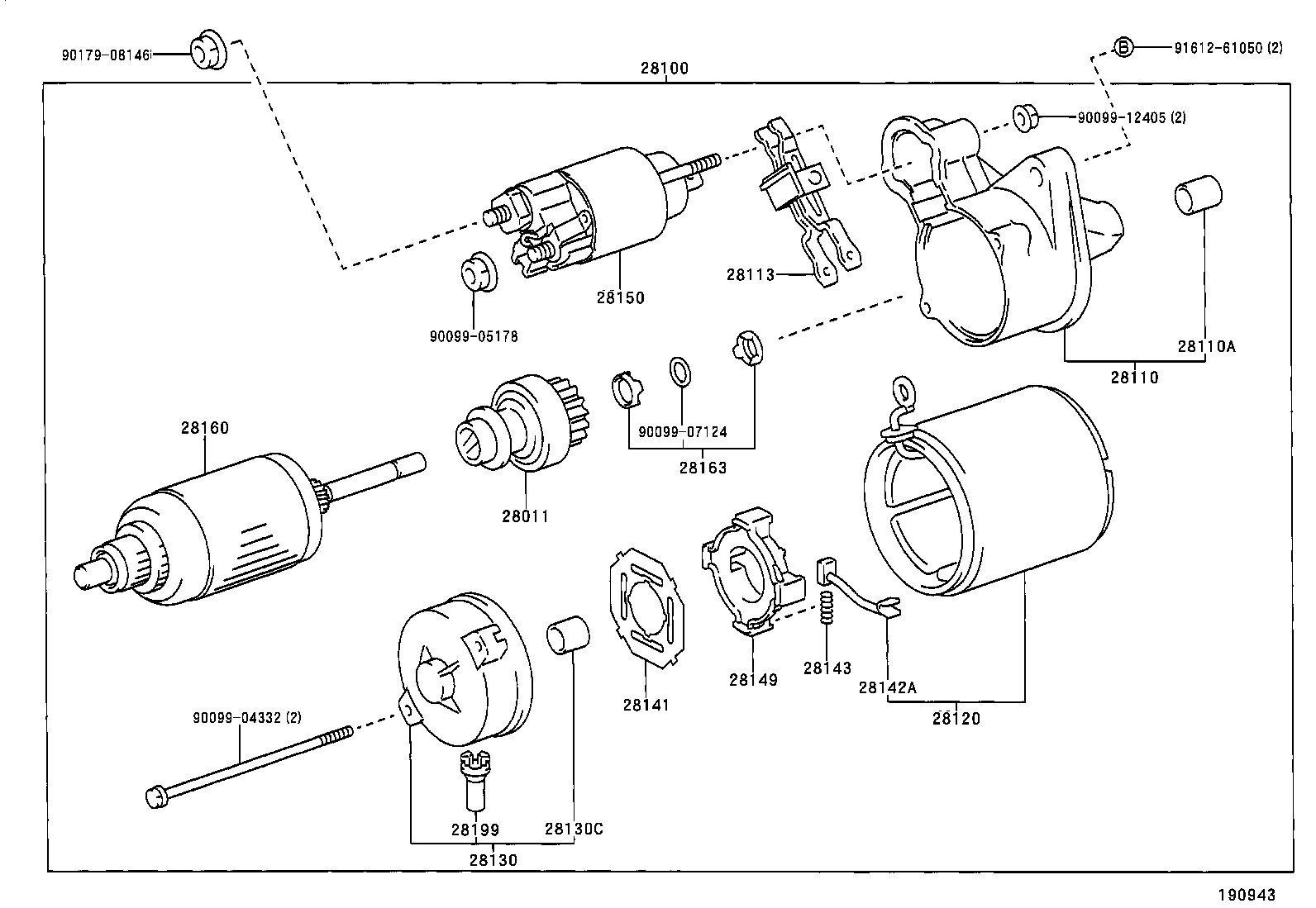 TOYOTA 28100-23020 - Стартер autozip.com.ua