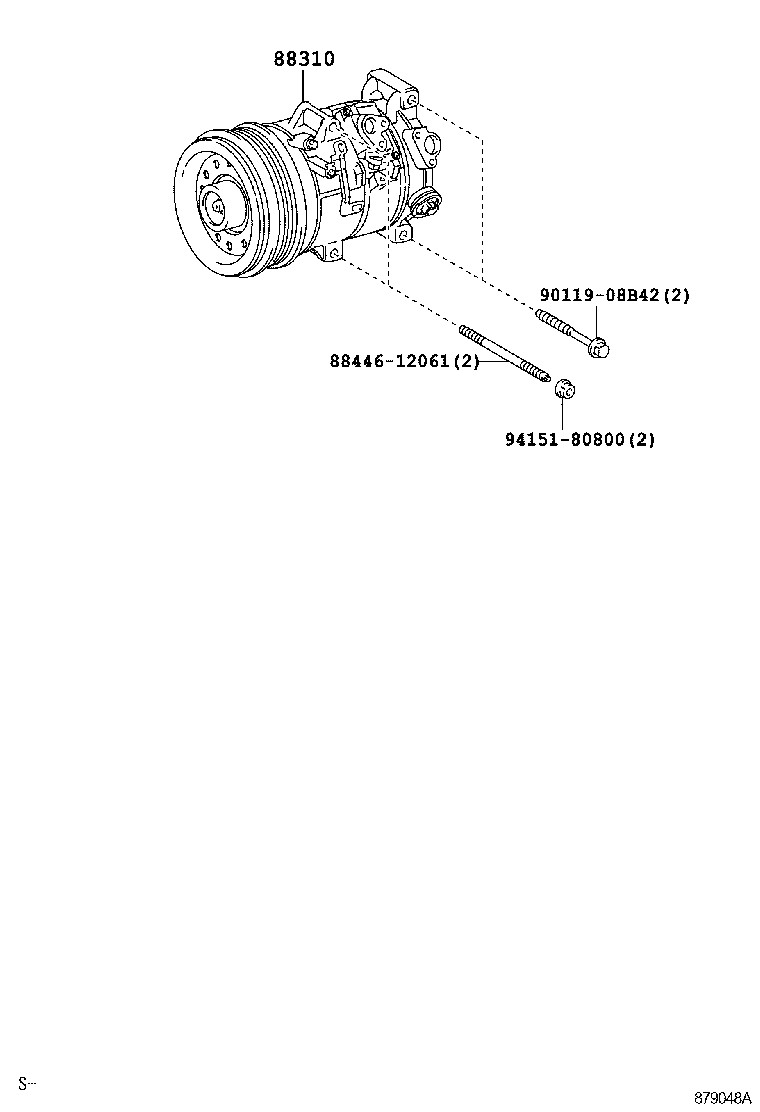 TOYOTA 88310-1A660 - Компресор, кондиціонер autozip.com.ua