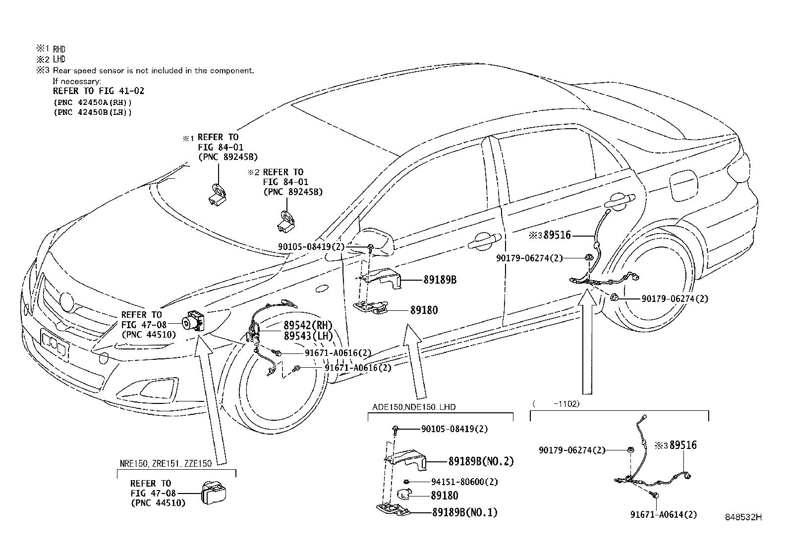 TOYOTA 89543-12080 - Датчик ABS, частота обертання колеса autozip.com.ua