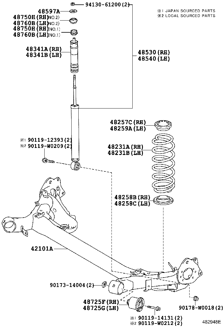 TOYOTA 48530-09R60 - Амортизатор autozip.com.ua