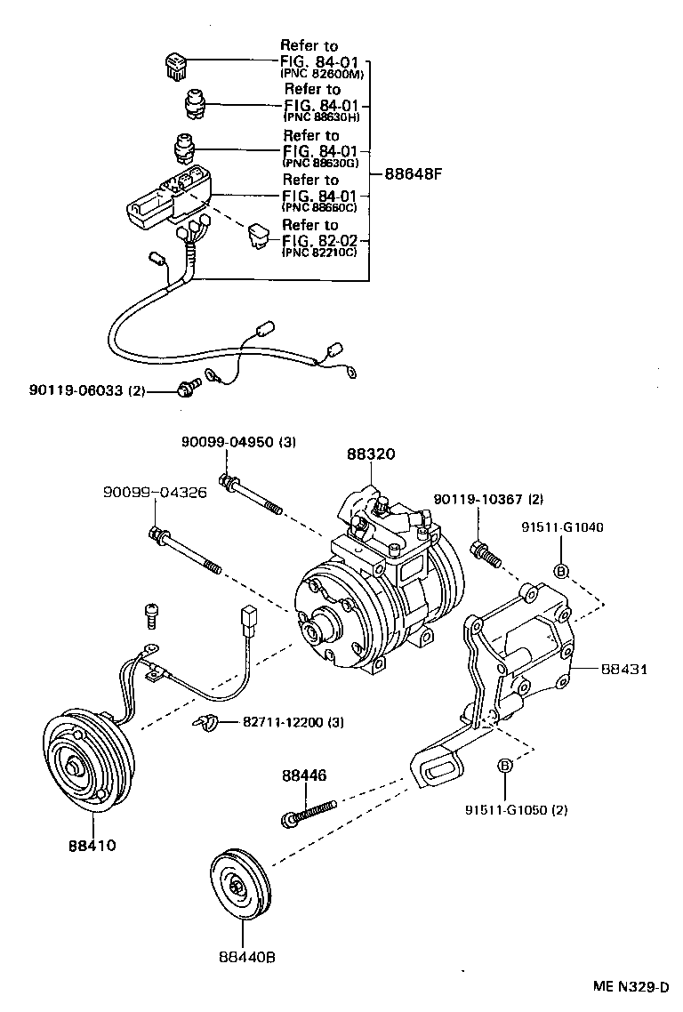 TOYOTA 88320-35300 - Компресор, кондиціонер autozip.com.ua