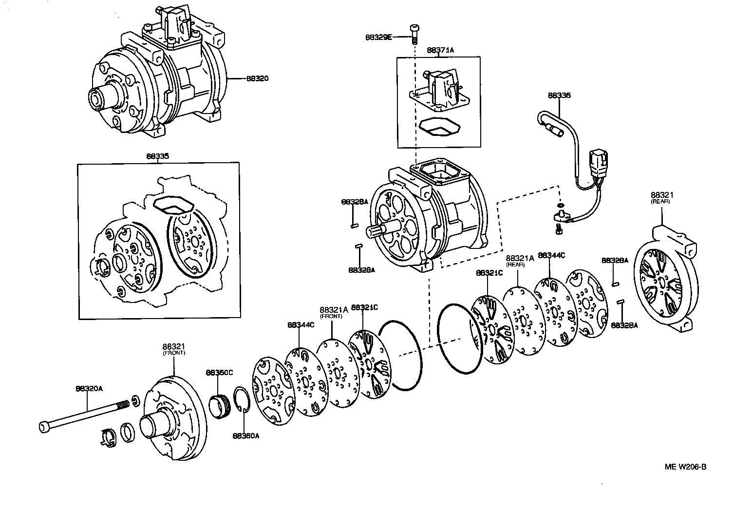 KIA 883202B110 - COMPRESSOR ASSY, COOLER autozip.com.ua