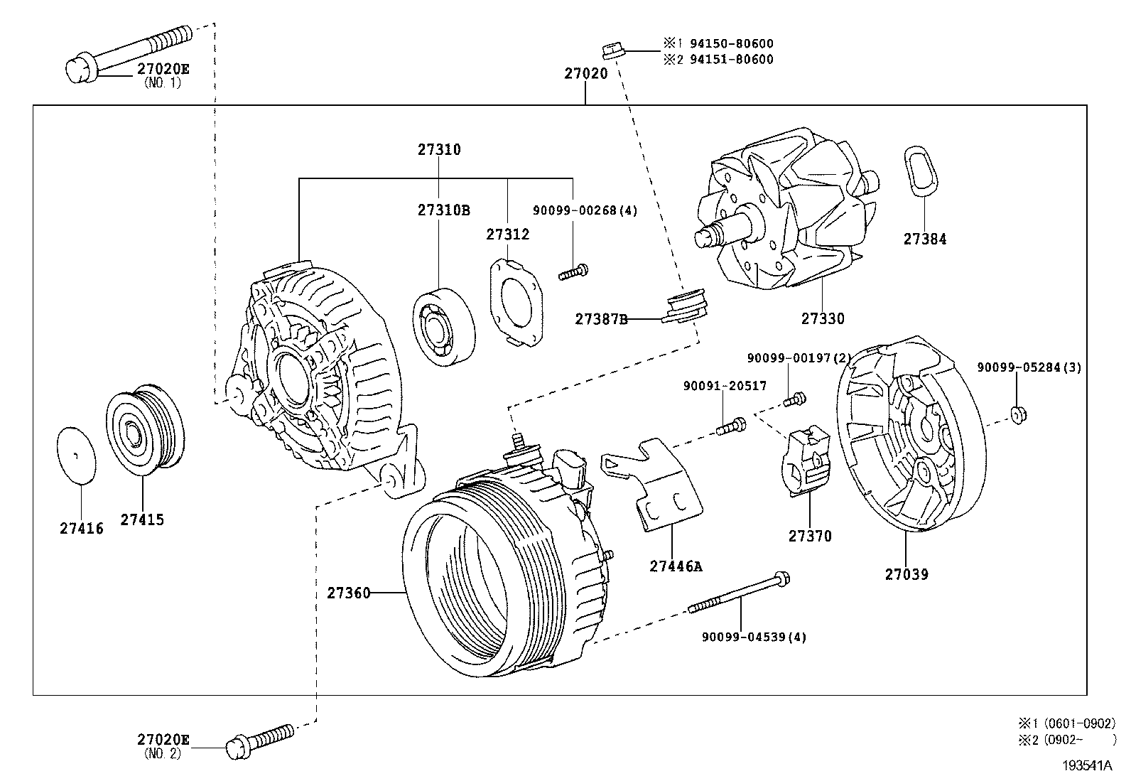 NISSAN 27060-28310 - Ремінний шків, генератор autozip.com.ua