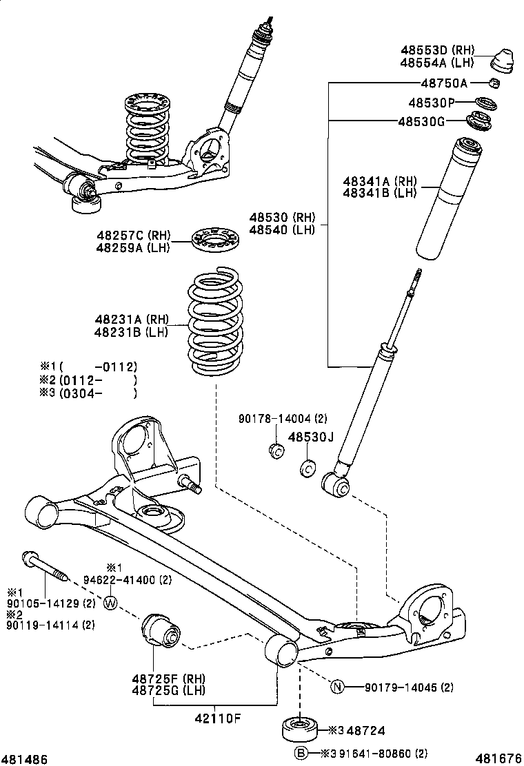 TOYOTA 48531-80698 - Амортизатор autozip.com.ua