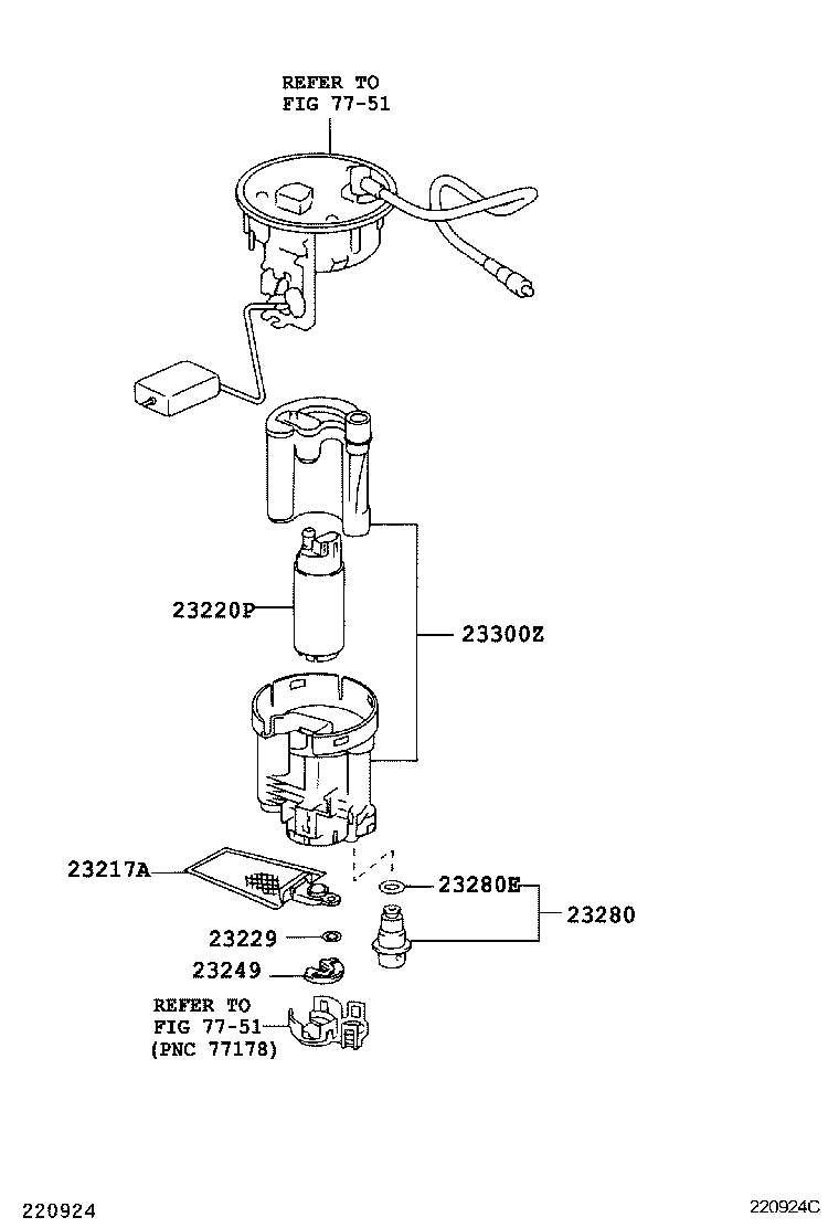 Daihatsu 2322128020 - Паливний насос autozip.com.ua