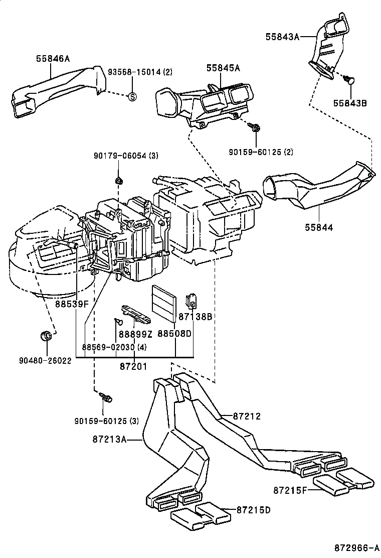 TOYOTA 8850802020 - Фільтр, повітря у внутрішній простір autozip.com.ua