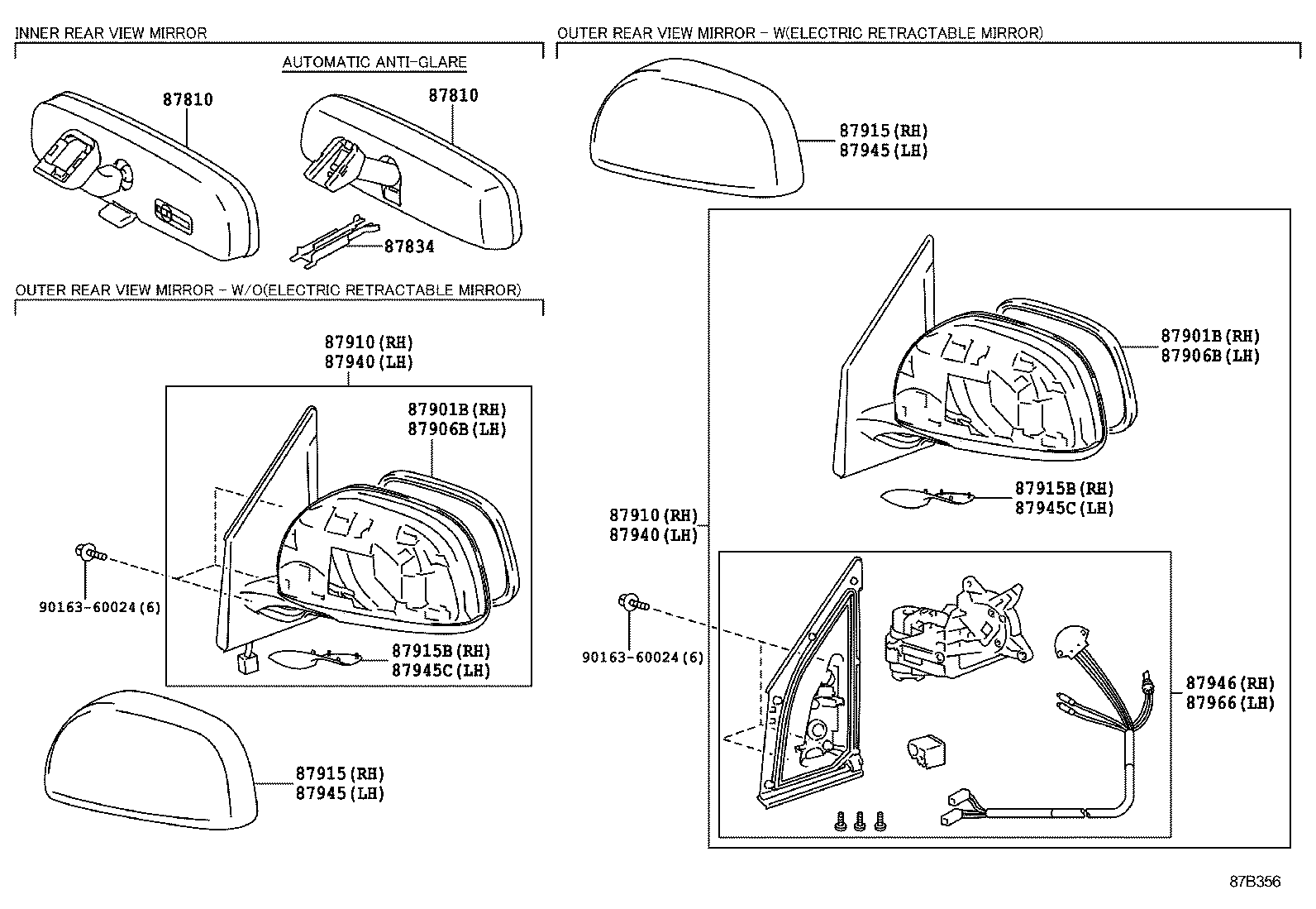 TOYOTA 8791042A00 - Зовнішнє дзеркало autozip.com.ua