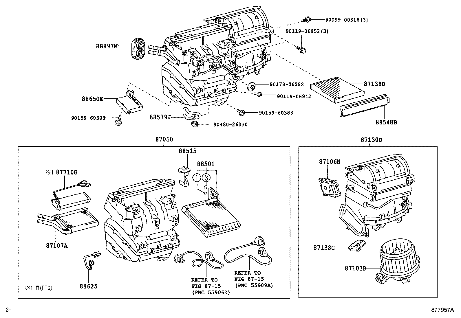 TOYOTA 8850126210 - Випарник, кондиціонер autozip.com.ua