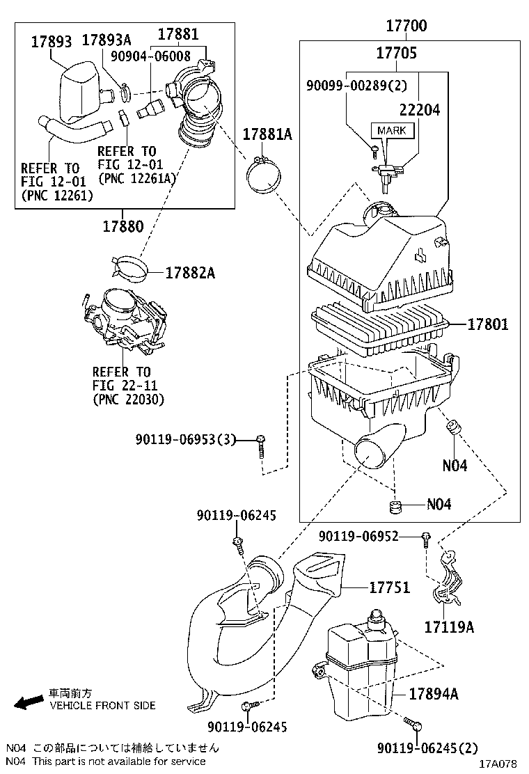 TOYOTA 17801-31120 - Повітряний фільтр autozip.com.ua