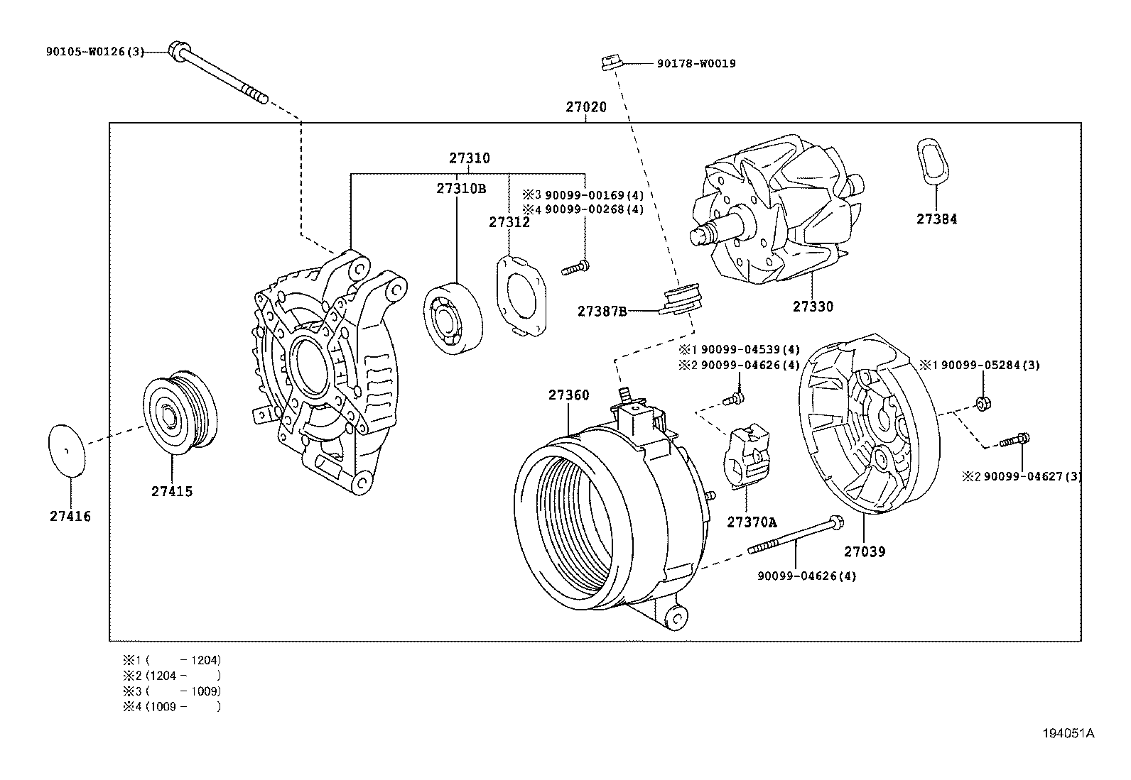 LEXUS 27060-0R070 - Ремінний шків, генератор autozip.com.ua