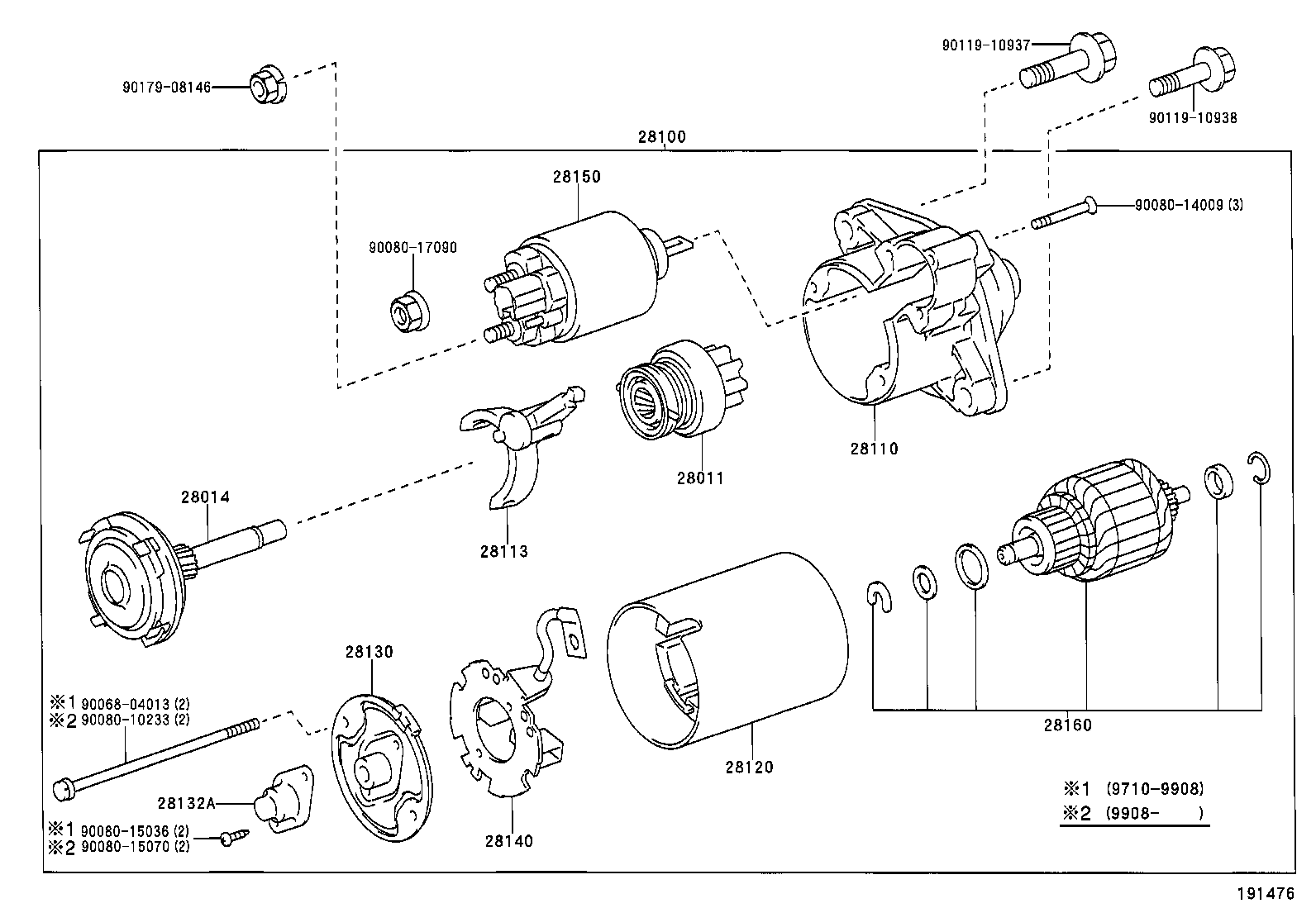 TOYOTA 281600B020 - Якір, стартер autozip.com.ua