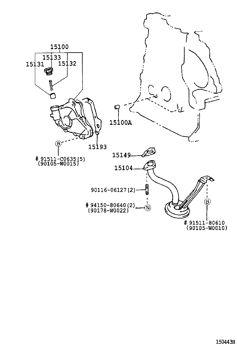 TOYOTA 15100-0D030 - Масляний насос autozip.com.ua