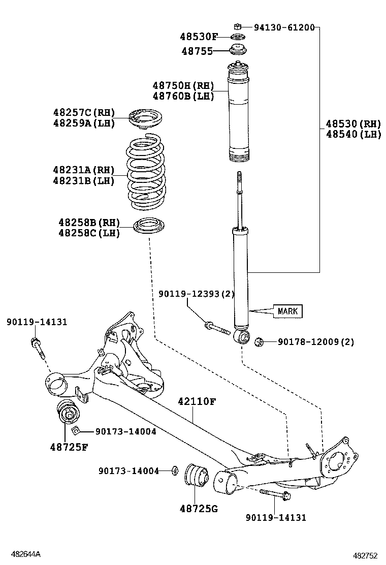 TOYOTA 4875502131 - Пильник амортизатора, захисний ковпак autozip.com.ua