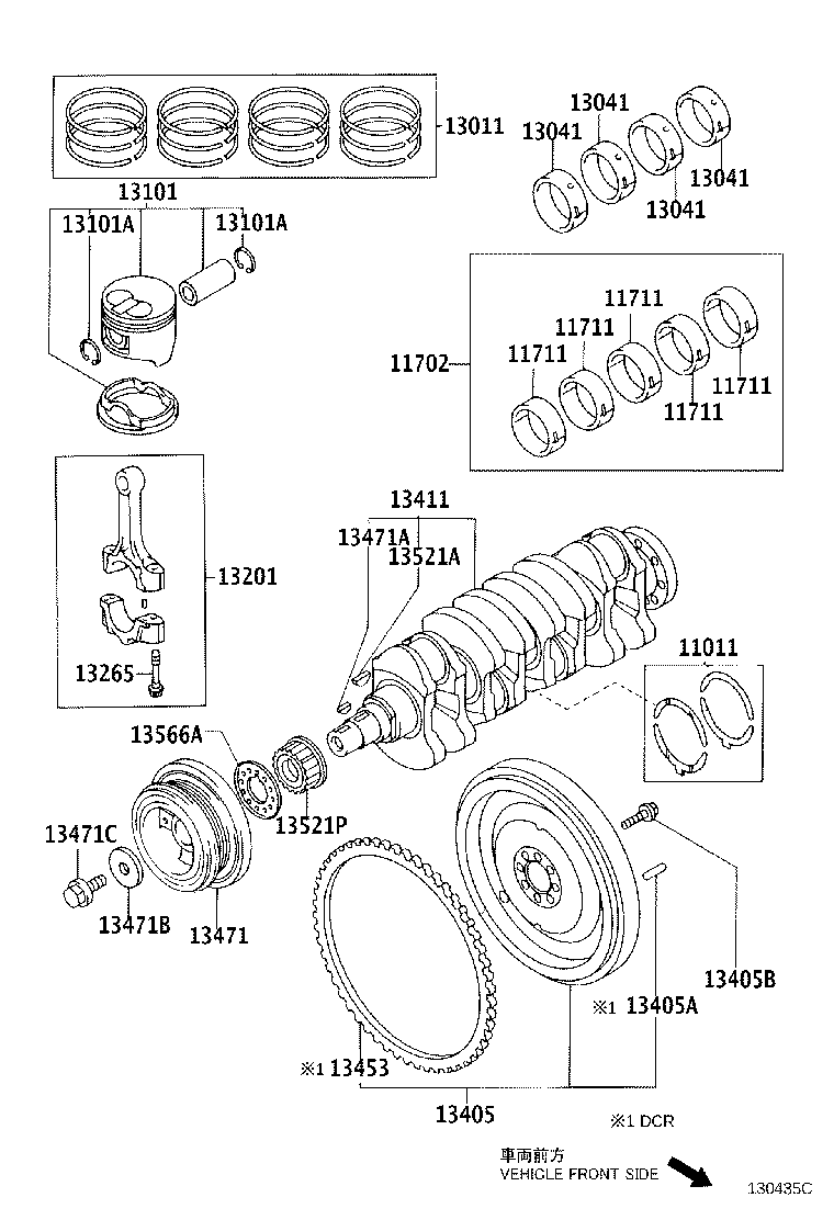 TOYOTA 13405-27010 - Маховик autozip.com.ua