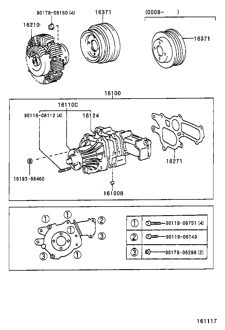 Suzuki 16100-69355 - Водяний насос autozip.com.ua