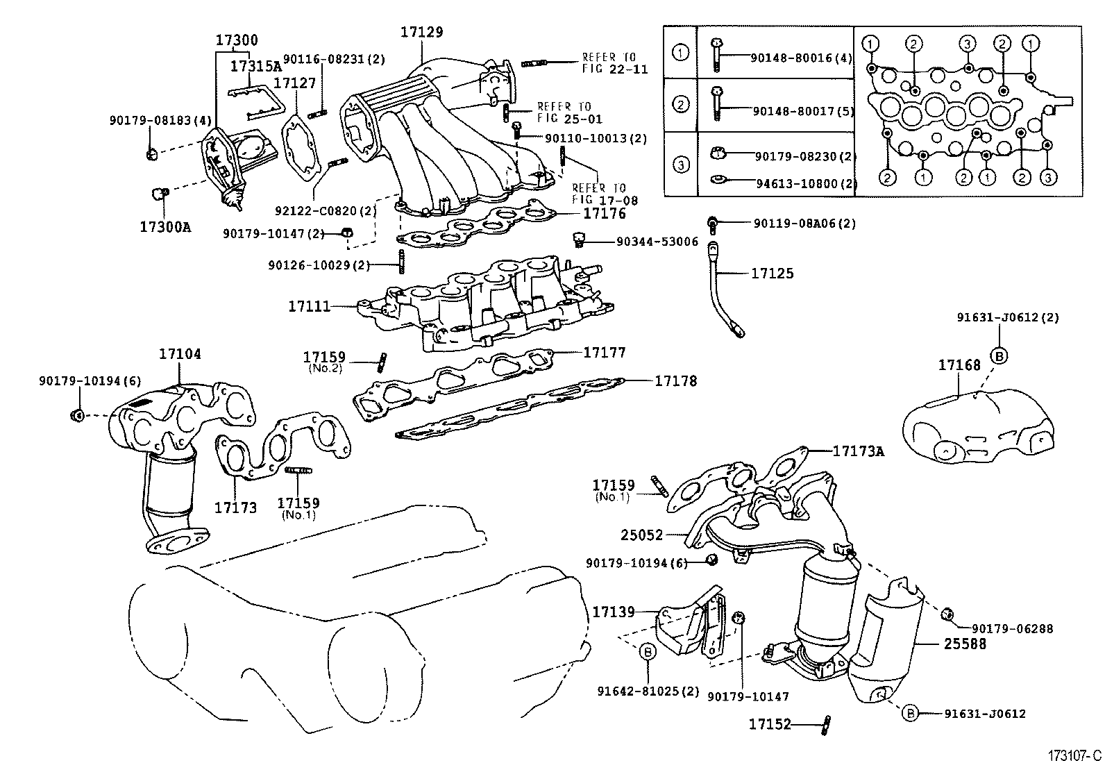 TOYOTA 17173-20020 - Прокладка, випускний колектор autozip.com.ua