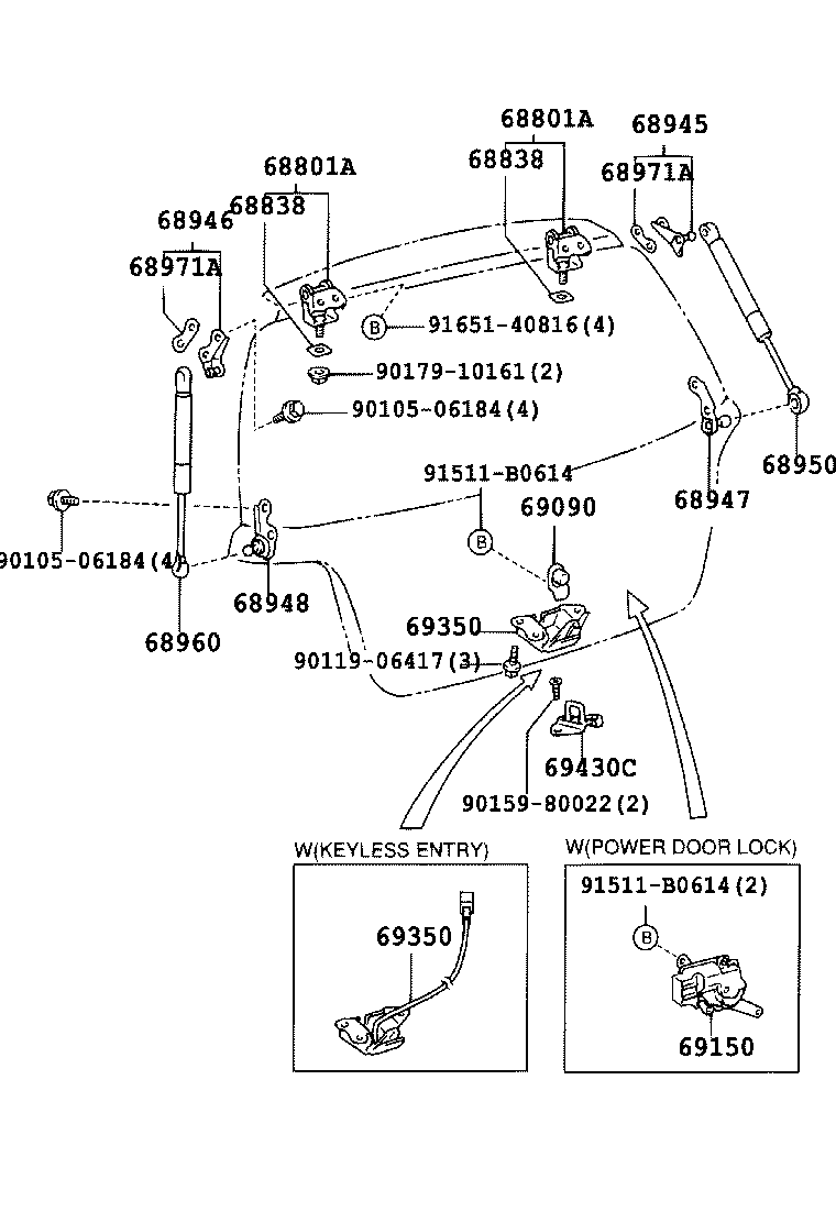 Berliet 68950-09110 - Газова пружина, кришка багажник autozip.com.ua