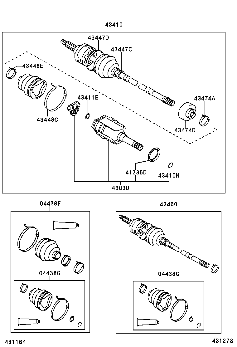 TOYOTA 0442702340 - Пильник, приводний вал autozip.com.ua