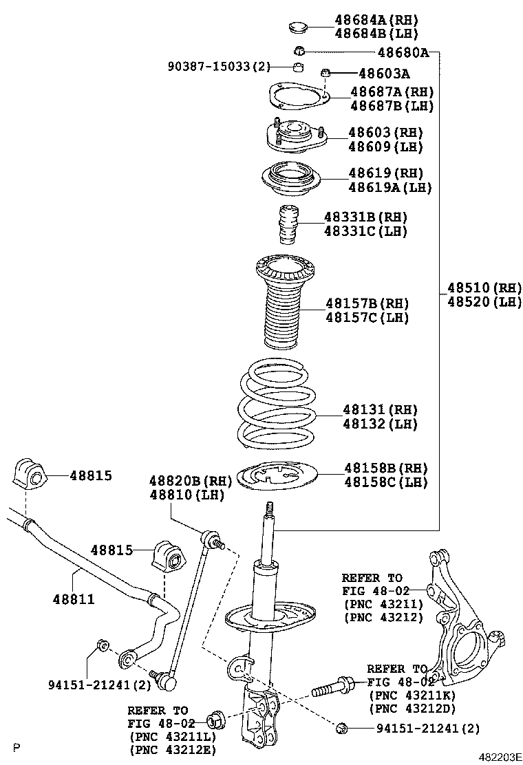 TOYOTA 4813142581 - Пружина ходової частини autozip.com.ua