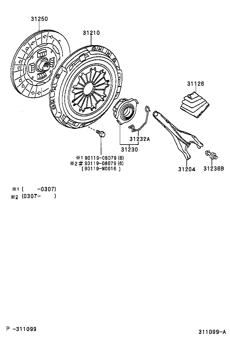 TOYOTA 31210-05014 - Нажимной диск зчеплення autozip.com.ua