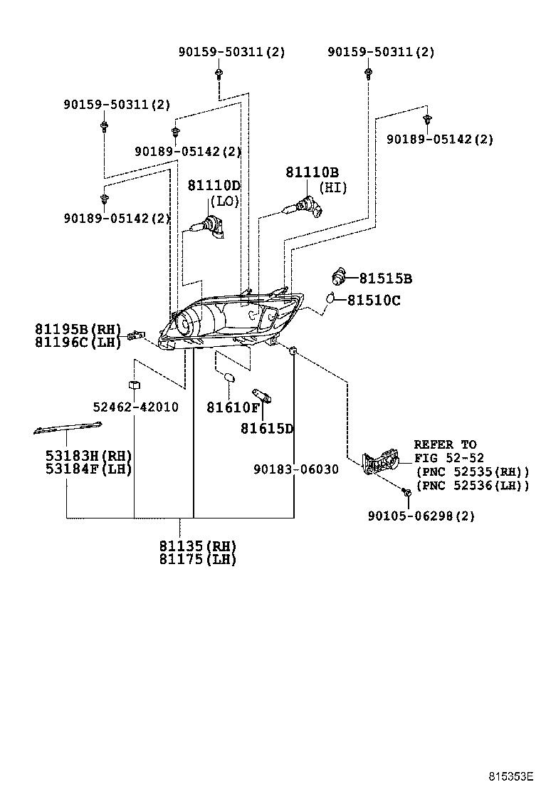 TOYOTA 9098113082 - Лампа розжарювання, протитуманні фари autozip.com.ua