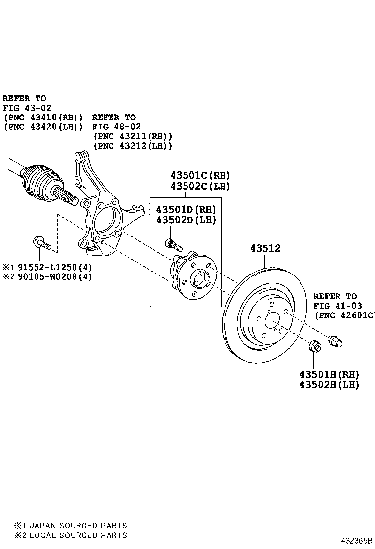 TOYOTA 435120F030 - Гальмівний диск autozip.com.ua