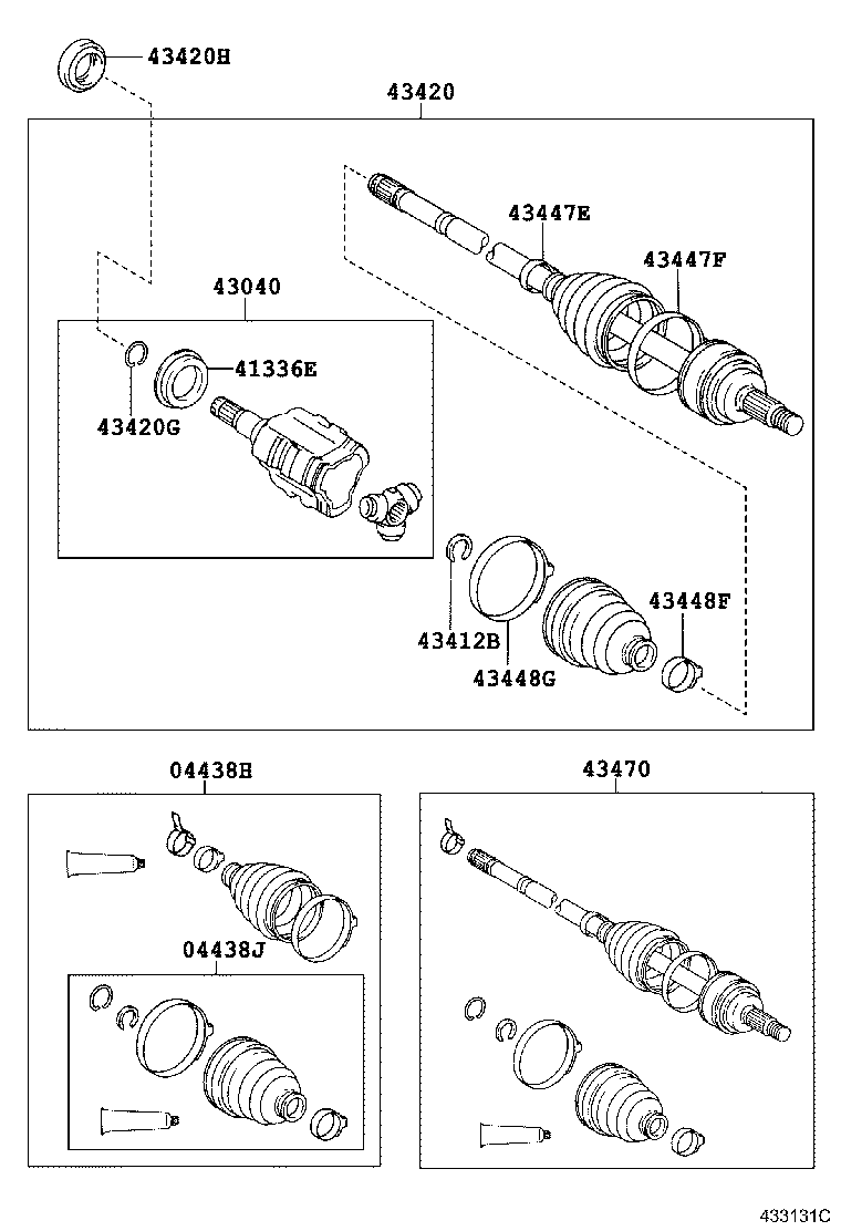 TOYOTA 04428-0F010 - Пильник, приводний вал autozip.com.ua