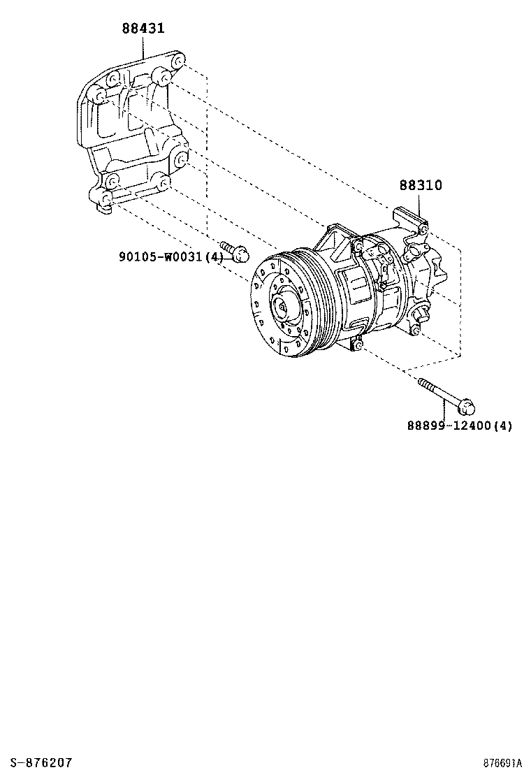 OM 883100F021 - Компресор, кондиціонер autozip.com.ua