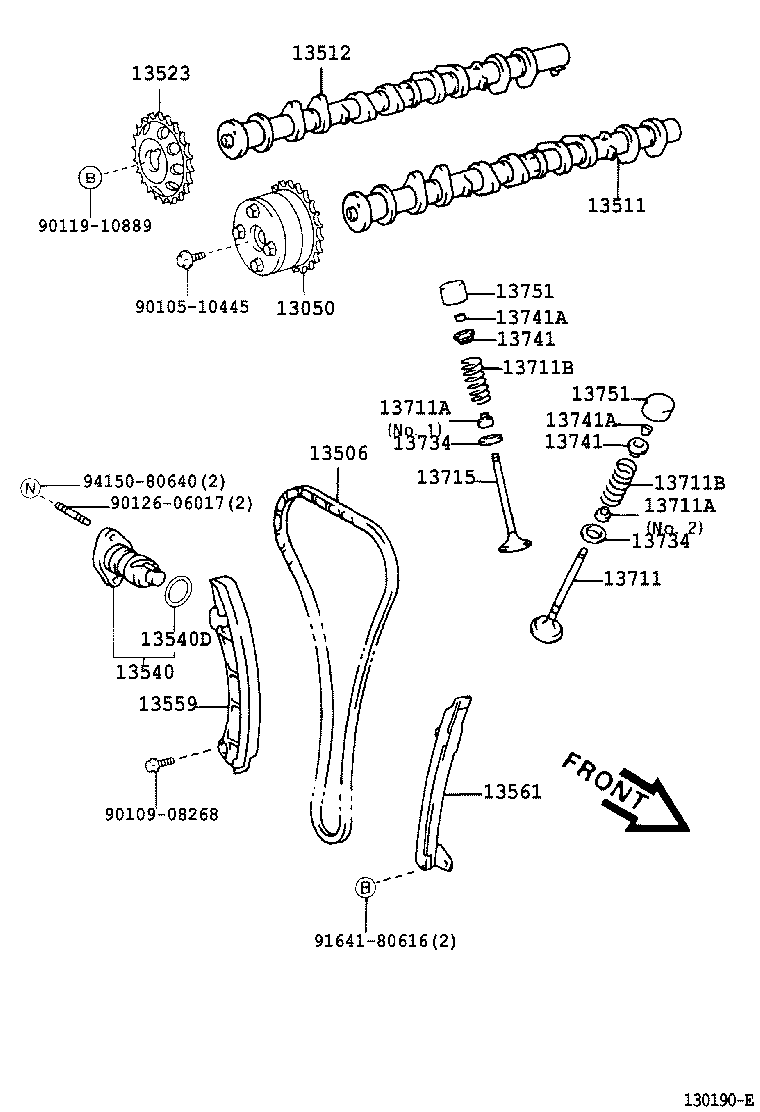 TOYOTA 1375146030 - Штовхач, гидрокомпенсатор autozip.com.ua