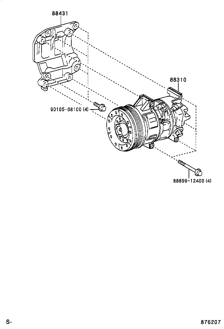 Volvo 88310-05100 - COMPRESSOR ASSY, W/PULLEY autozip.com.ua