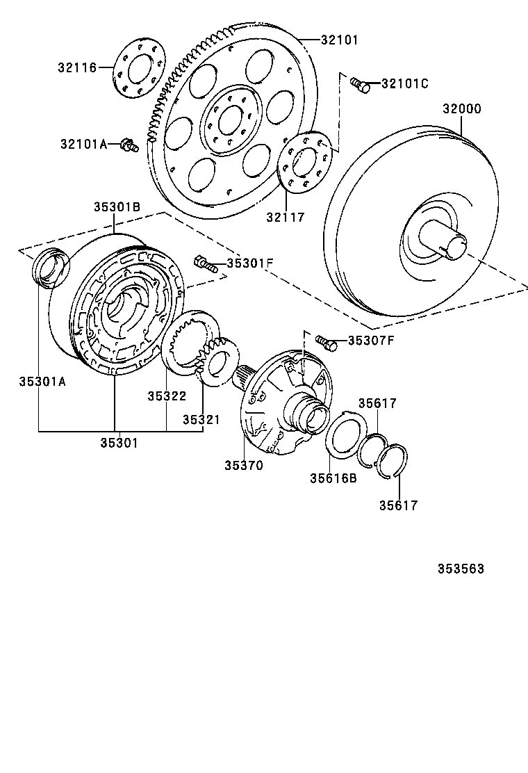 TOYOTA 9031138082 - Ущільнене кільце валу, автоматична коробка передач autozip.com.ua