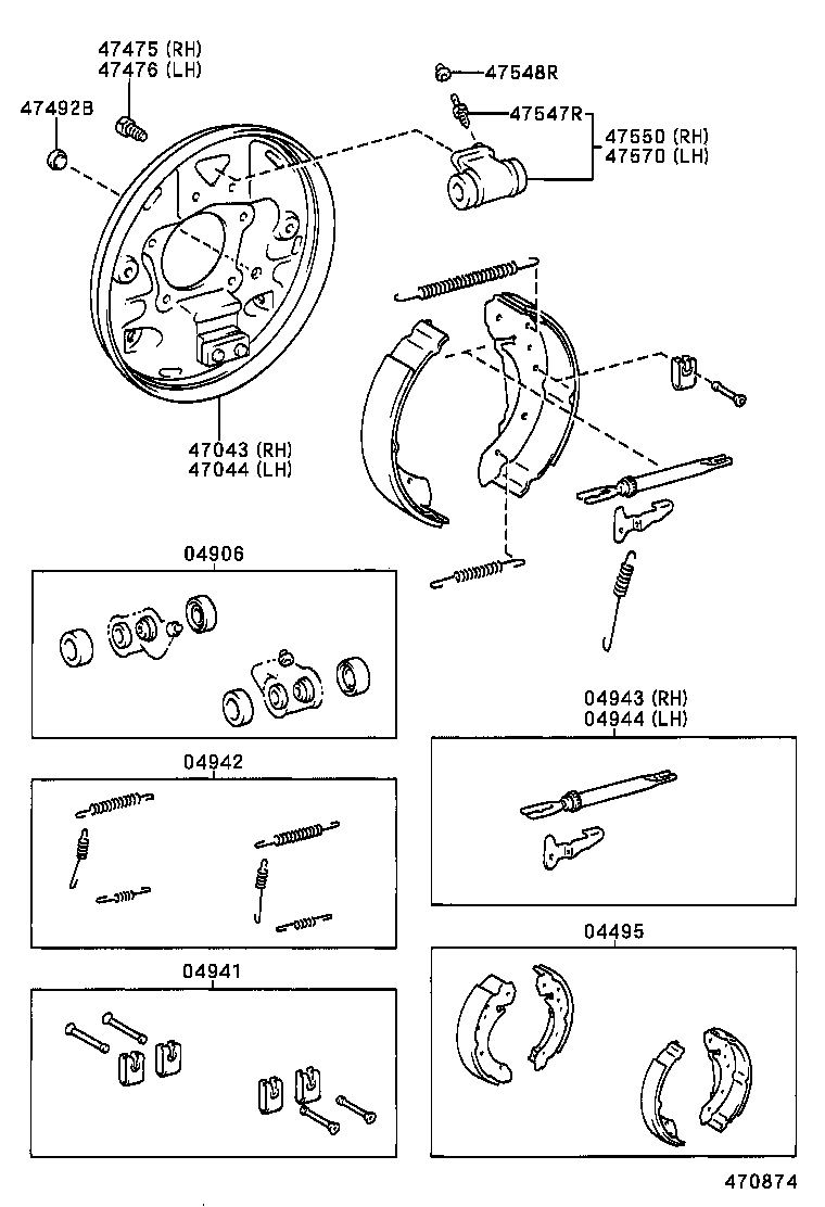 TOYOTA 4757005040 - Колісний гальмівний циліндр autozip.com.ua